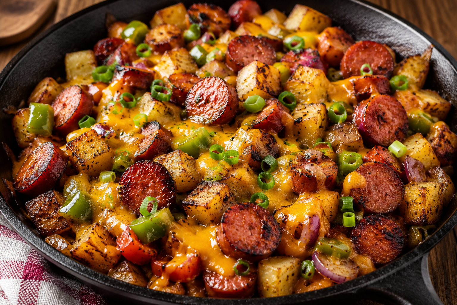 Grilled Backyard Hot Dog Hash Skillet
