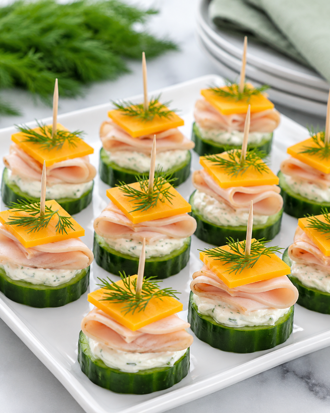 Cucumber Ranch Party Bites