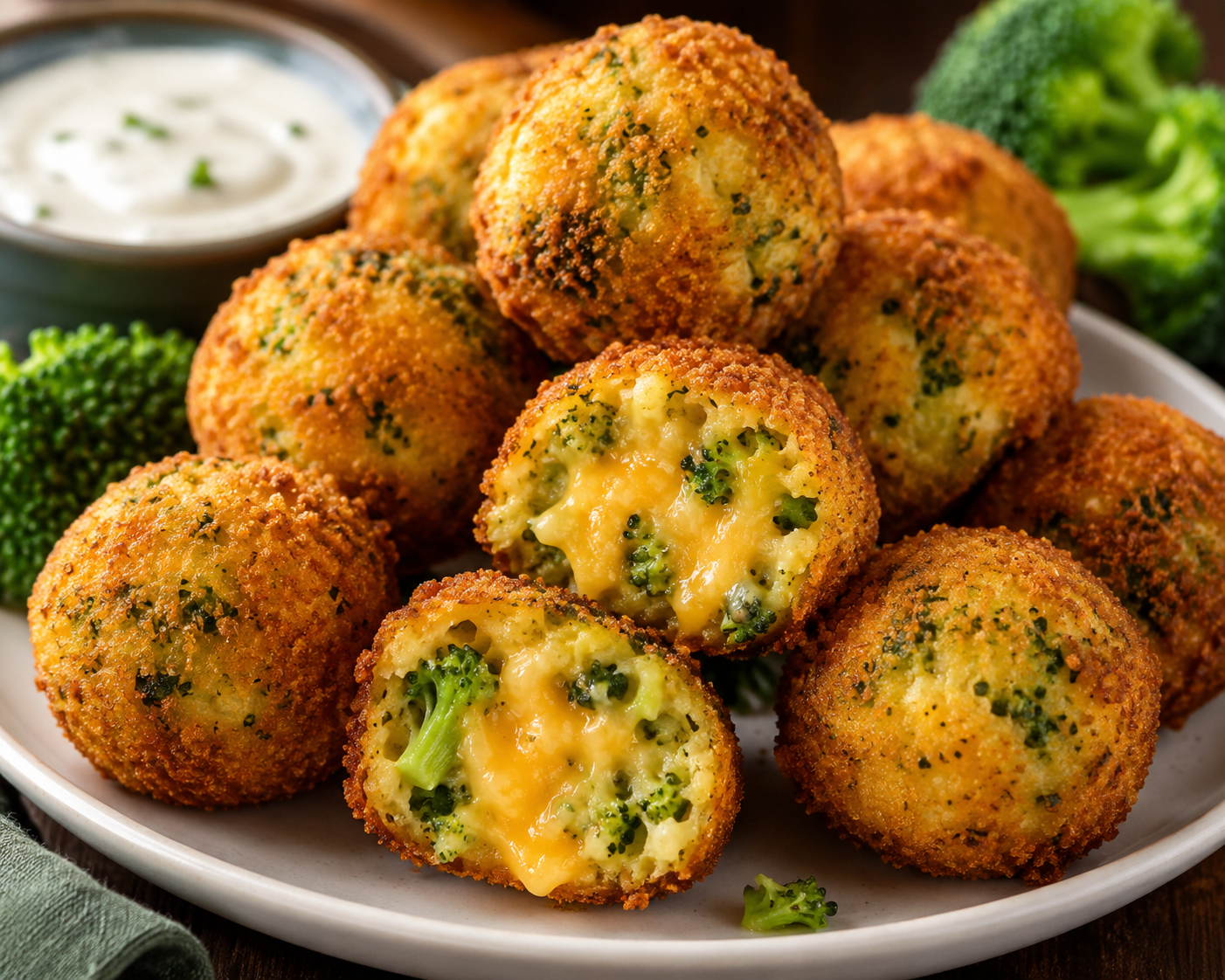 Fresh Broccoli Cheese Balls