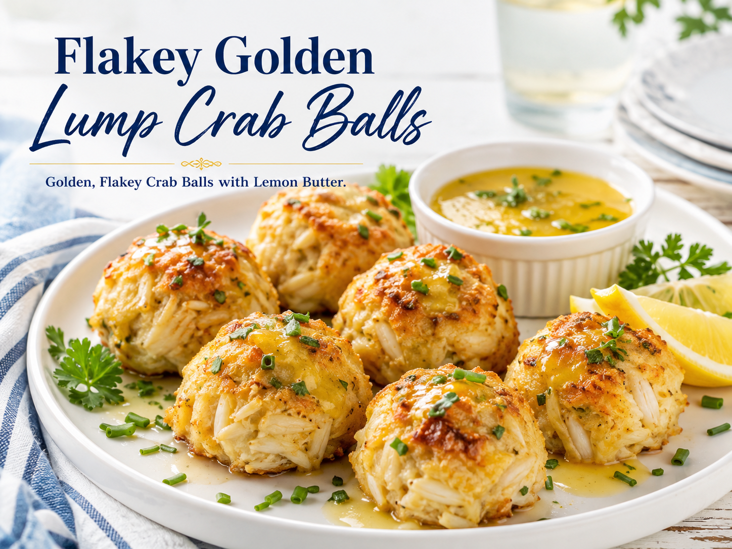 Flakey Golden Lump Crab Balls