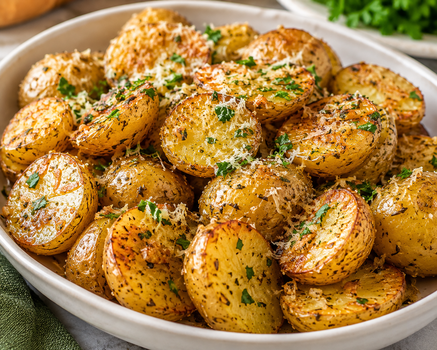 Garlic Parmesan Roasted Potatoes