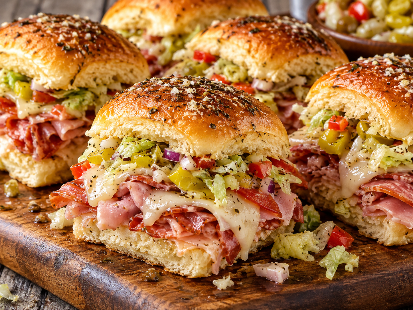 Chopped Italian Sliders
